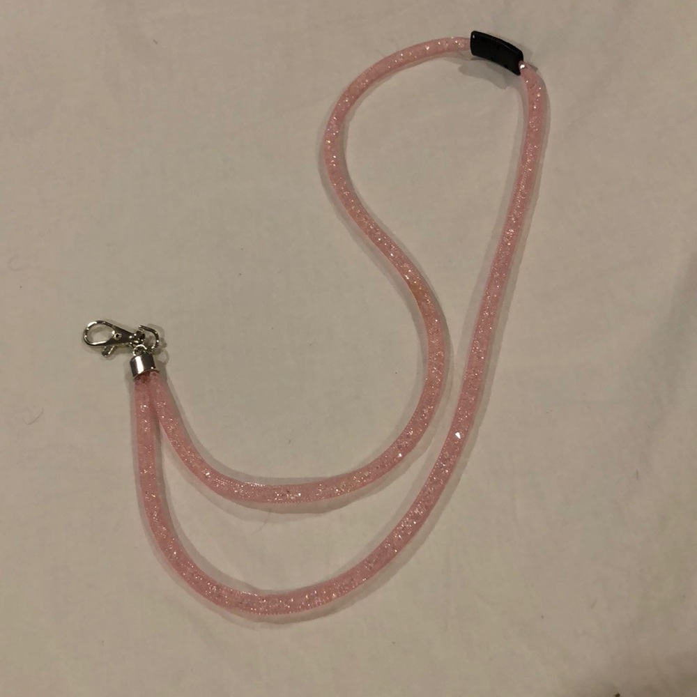 Light pink stardust badge holder